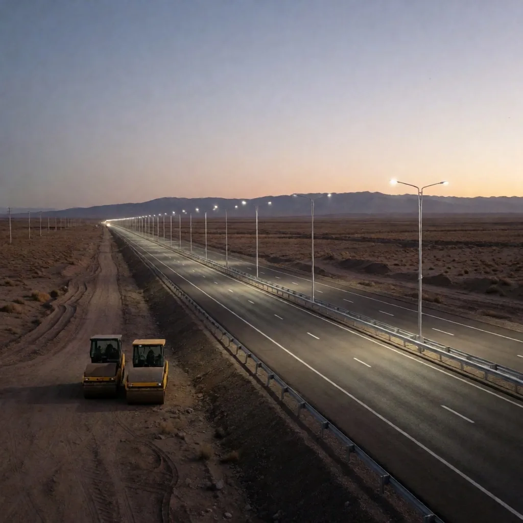 Obra de infraestructura pública financiada con regalías petroleras en Neuquén